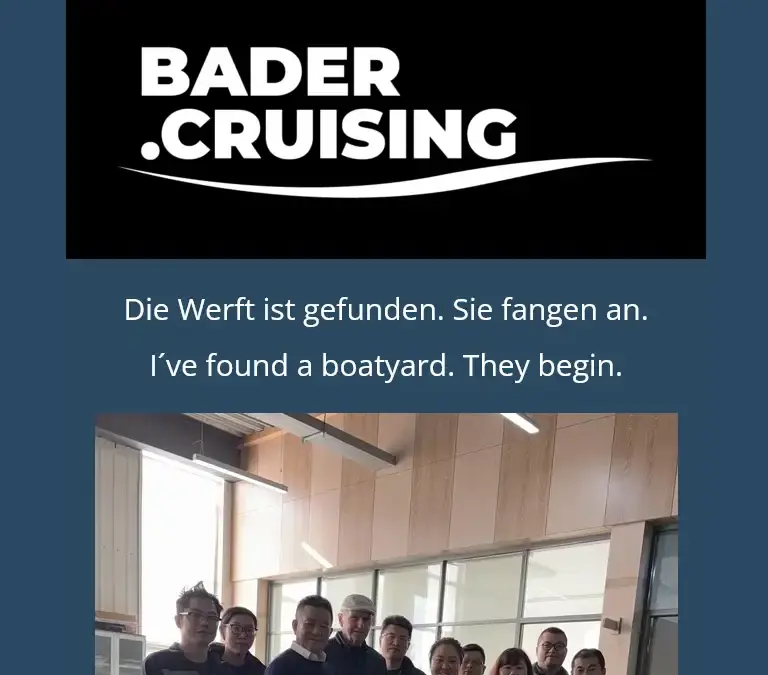Los geht’s: Die Werft beginnt mit dem Bau
